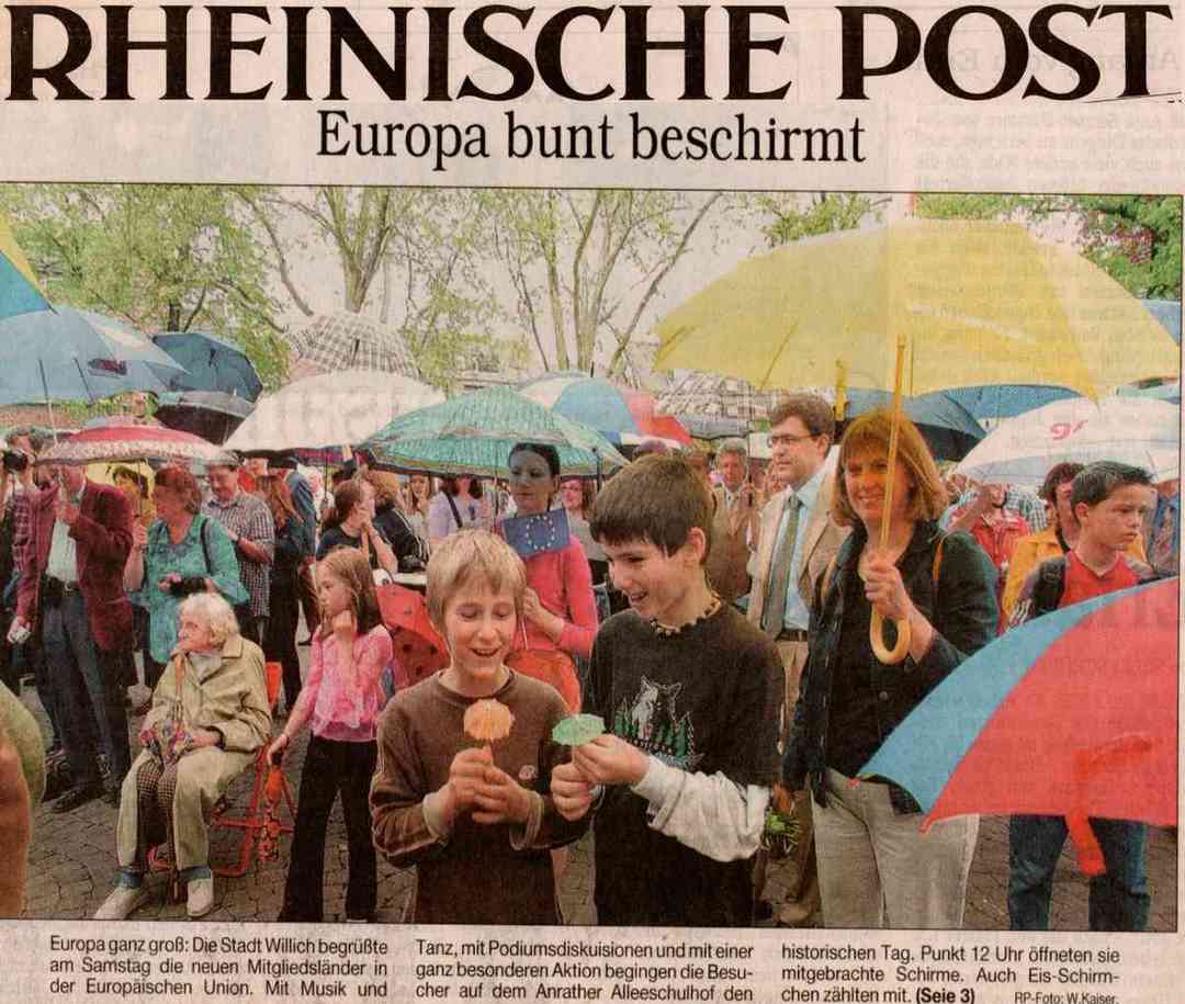 Rheinische Post: Europa bunt beschirmt